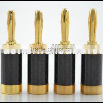 Audio Gade OEM A-103(G) Carbon Fiber series Gold plated Banana Connectors
