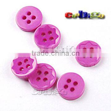 18L(11.5mm) Resin Buttons Laser Figure 4 Holes Sewing Craft For Bag Shoe Garment Toy #FLN015(Mix-s)