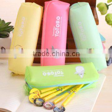 Promotion jelly candy silicone pencil case for girls