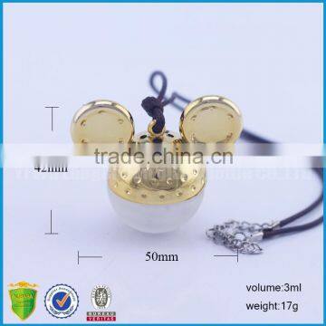 3ml Empty Mickey Mouse Style Car Hanging Perfume Bottle Air Freshener Auto Nature Oil Diffuser