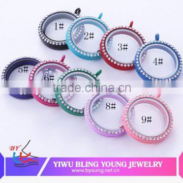 Wholesale glass memory locket charms