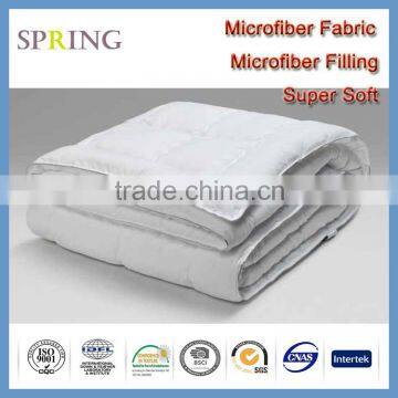 Microfiber comforter with rope piping microfiber filling super soft