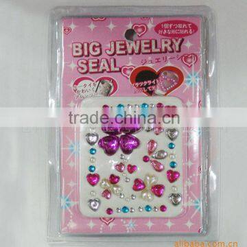 Fashion design crystal diamond acrylic sticker / crystal sticker