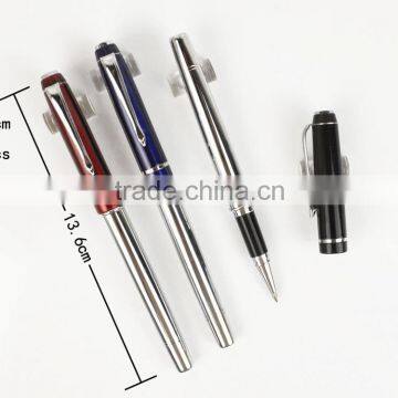 Best selling high-end engraved big clip metal pen for office