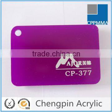 advertising light box color purple perspex sheet