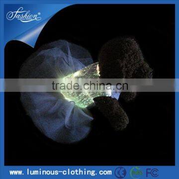 Luminous fabric fashion dog harness sex apparel mascot costume