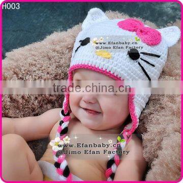 baby winter hat pattern crochet kitty cat hat cartoon baby hat