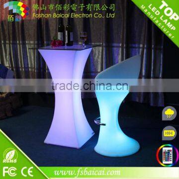 lluminated flashing color changing LED bar table