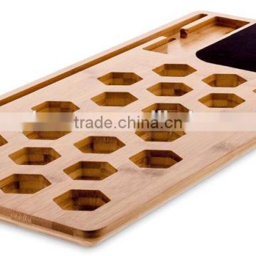 Bamboo Laptop Table with mouse pad