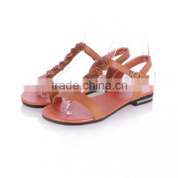 China Shoe Manufacturer Wholesale Lady Fashion Leather Shoe photo-4