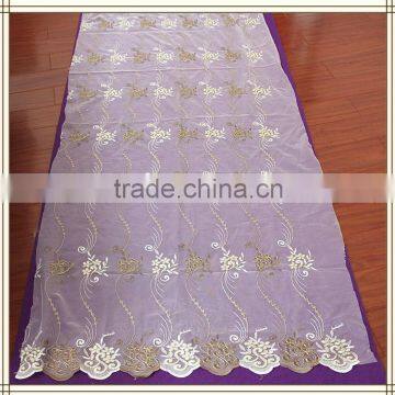 zjc-3 china made curtain fabric 15 years top-rated golden seller newest 100% polyester Water soluble embroidered fabric