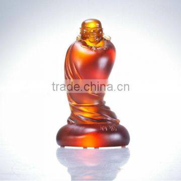 Crystal Liuli Laughing Buddha