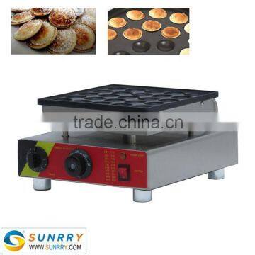 2015 hot sell electric poffertjes grill maker single plate for 25 pcs poffertjes grill(SUNRRY SY-WM47A)