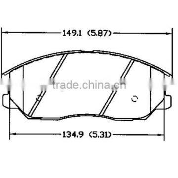 Brake pad factory provide D1013 for kia Hyundai fronts with best brake pad material