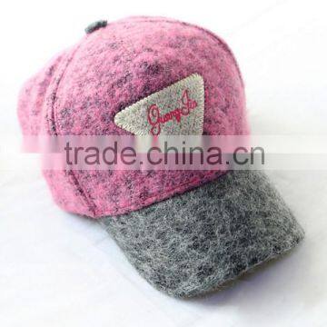 factory wholesale promotional fashion wool hat new style snapback hat