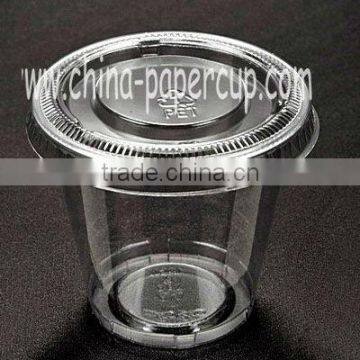 3oz PET cold drink cup with lid