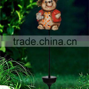 lovely mini ceramic squirrel solar garden led lights wholesale