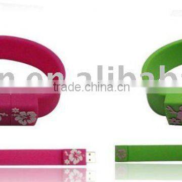 OEM top selling bracelet PVC USB flash drive