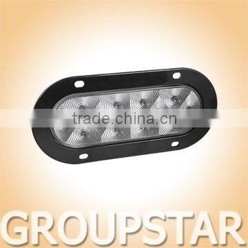 6" Oval 100%waterproof UV PC LED Truck Reverse Light