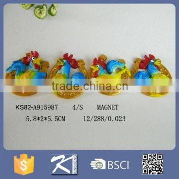 Fridge magnet polyresin souvenir magnet rooster shape