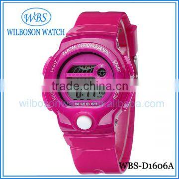 Free to put logo silicone wristband digital watch