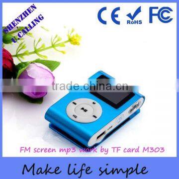 China Factory 1.1inch LCD Screen Mp3 Player With Mirco SD Card Slots