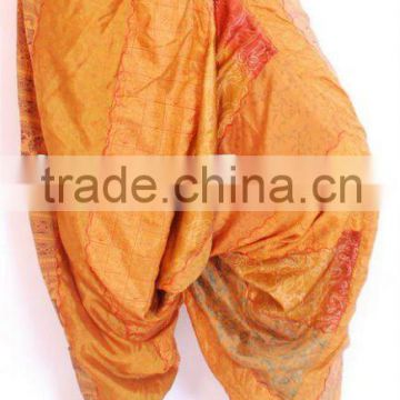 2103 silk sari saree panel Aladdin afgani alibaba harem Pants sari jaipur manufactor exporters india yoga pants