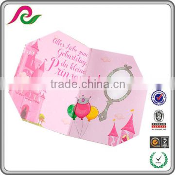 folded holiday music greeting card for promotion, sound paper cards