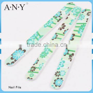 Nail Art Cure Emery Sand Green Flower Cute Nail Files 100/180