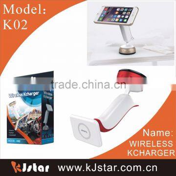 Best Quality K02 qi Standard Adsorption Wireless Charger for Iphone and Sumsung