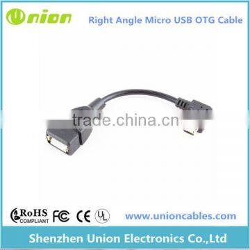 Right Angle Micro USB Host OTG Cable