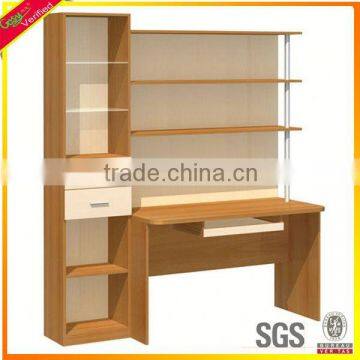 Flexible wooden study desk with drawer kids laptop desk