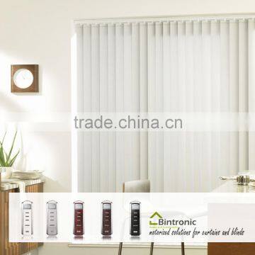 Bintronic Taiwan Supplier Motorized Vertical Blinds Electric Vertical Blinds Curtain Accessories And Hardware