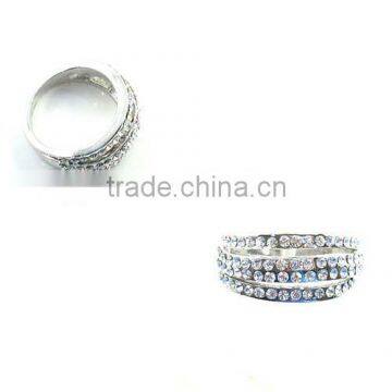 Fashion ring, Alloy ring,CZ stone ring pd plating