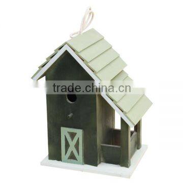 Breeding birdcage bird nest progenitive box artificial wooden bird nest for small parrot and budgie Blue Wooden Bird House