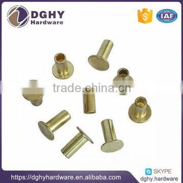 Dome tubular 6mm decorative shiny stone rivet