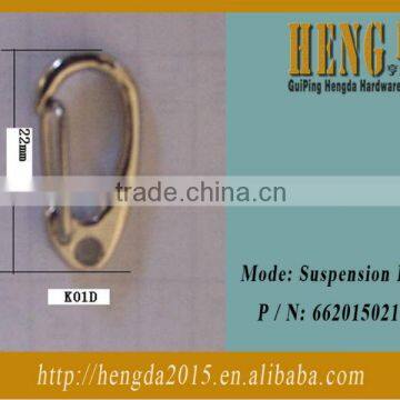 Long C shape keychain snap hook for toy