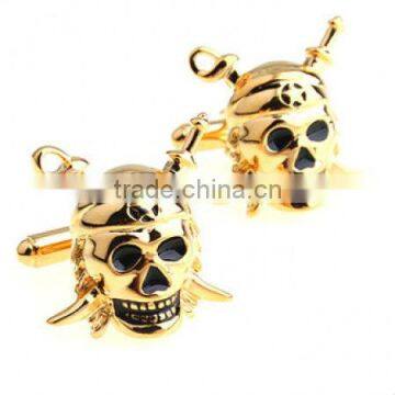 popular and individualized human skull logo cufflinks