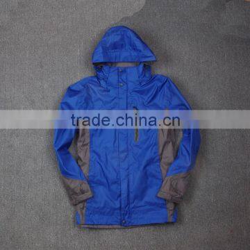 Men's long rain coat rain jacket hooded