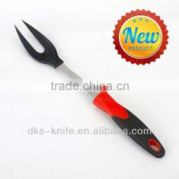 TSY002-MT Black Nylon Meat Fork with Red PP and Black TPR handle Nylon Kitchen Tools