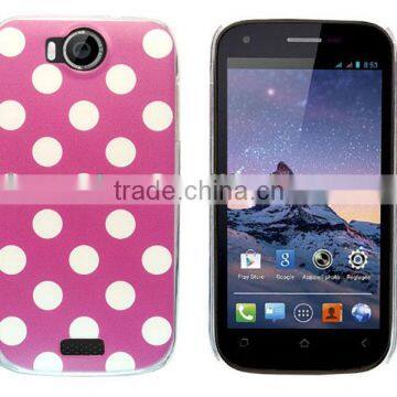 for wiko cink peax 01/02 high quality dark pink polka crystal case factory price