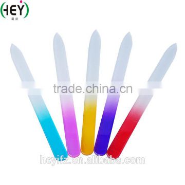 Hot Sell Color Ended Double Sides Glass Nail File Strip For Nail Art