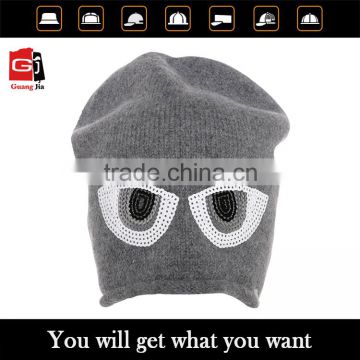 Print design ear pattern funny crazy winter hats