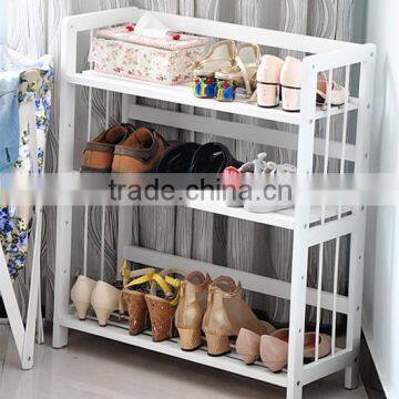 Living Room Simple to Use Multi-layer Solid Wood Shoe Rack Shelf photo-4