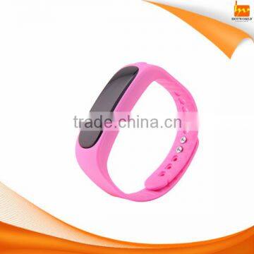 Wholesale color customized sport bluetooth bracelet LED smart bracelet