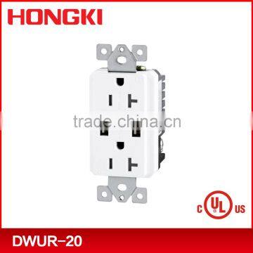 Dual USB Charger 4.0A 5VDC With 20A Duplex Tamper Resistant Receptacle photo-5