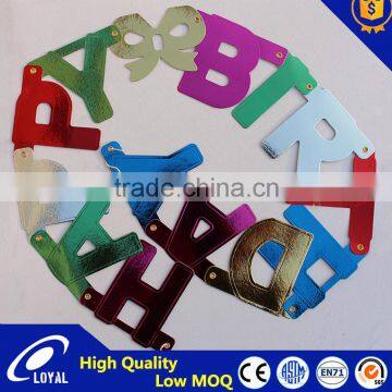 Party Paper "happy Birthday" Hanging Banner photo-3