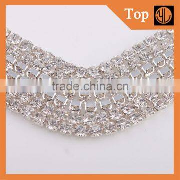 Low Price Colorful Rhinestone Cup Chain for dress