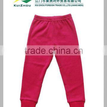 Hot Sale 100% Cotton Plain Tight Baby Clothes Baby Legging Pants