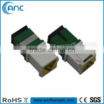 Flangeless SC Simplex Fiber Optic Adapter with Safety Shutter